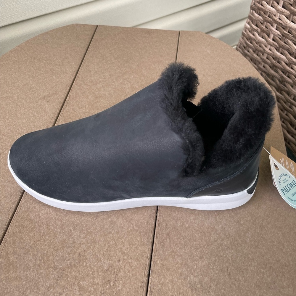 Olukai Malua Hulu women’s NEW onyx slip on shoe size 6 new with tags